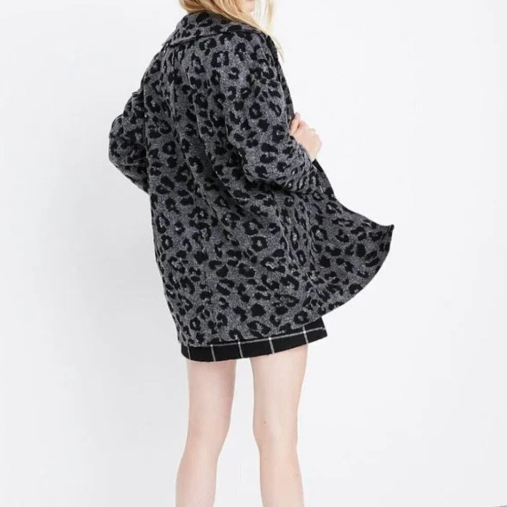 Madewell x Texture & Thread Blazer Coat in Jungle Cat | S - Picture 3 of 5